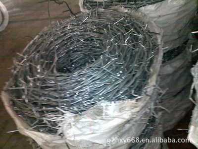 【hot sell galvanized barbed wire】價格,廠家,圖片,金屬繩、纜,饒陽縣協盟金屬絲網制品-